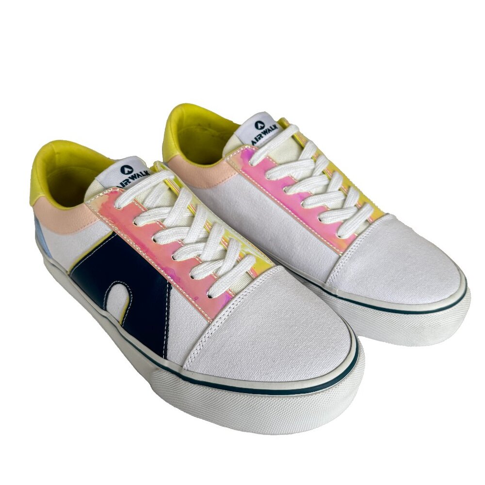 Airwalk Alya J Womens Skateboard Shoes Size White Multi Blue
